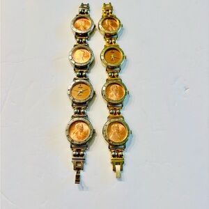 Vintage Jalga Penny Bracelet Watches 2 1989 & 1991 Not working.